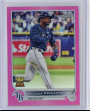 Wander Franco 2022 Topps Chrome pink refractor rookie card