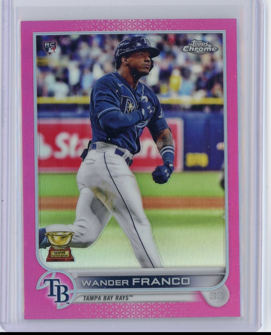 Wander Franco 2022 Topps Chrome pink refractor rookie card