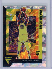 James Wiseman 2020-21 Panini Flux Fanatics Cracked Ice Prizm rookie card
