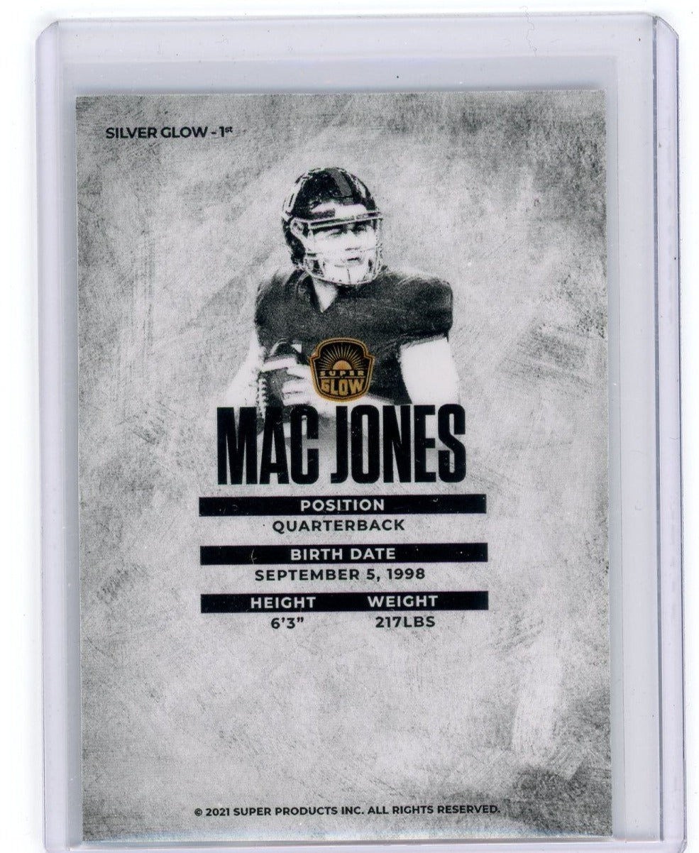 Mac Jones 2021 Super Products 1st Silver Glow