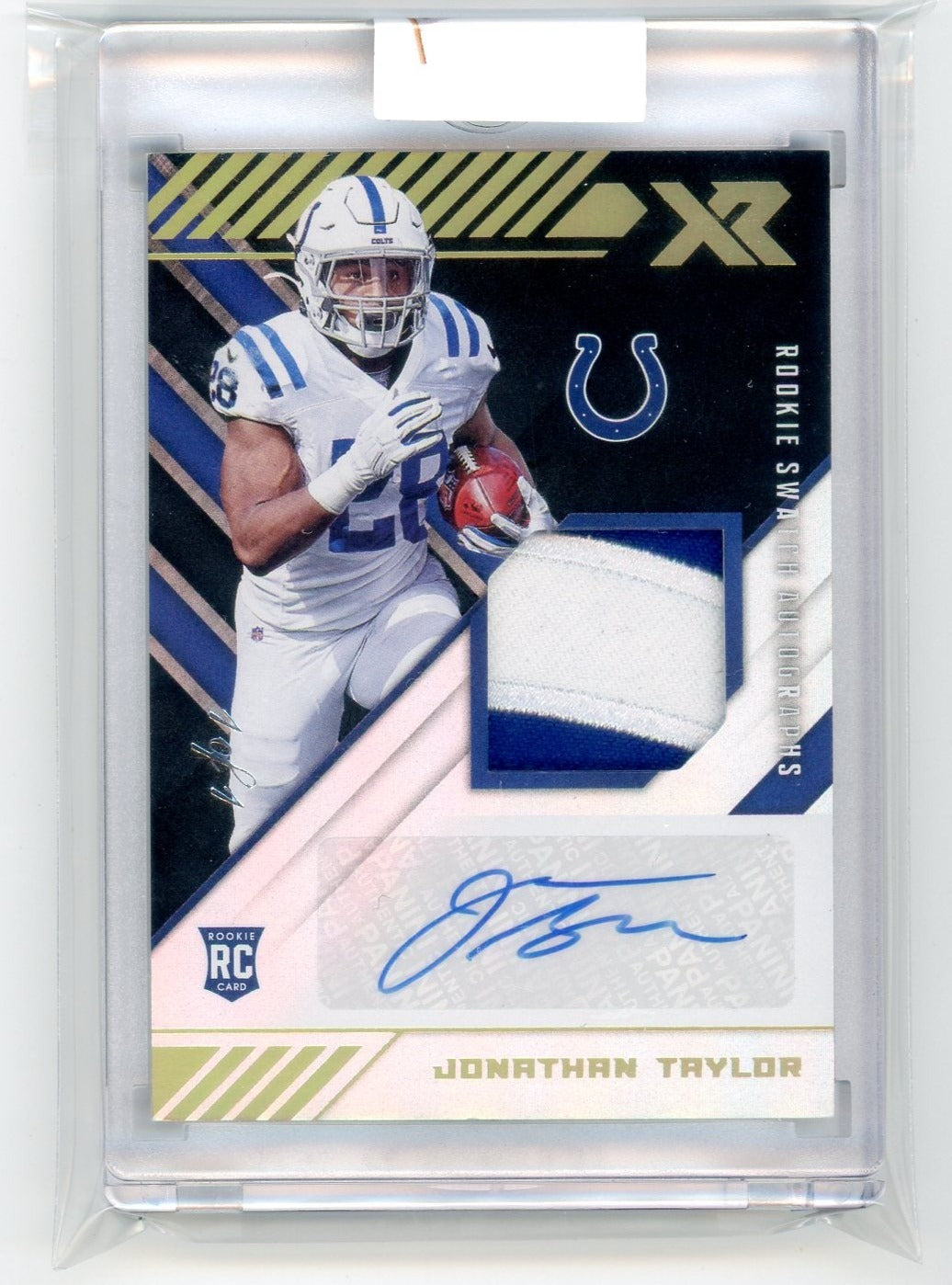 Jonathan Taylor #'D /35 SSP 2021 Panini Black On Card Auto Midnight  Signatures