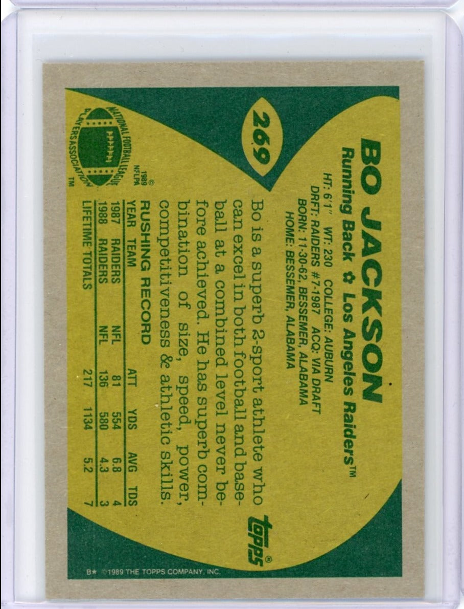 Bo Jackson 1989 Topps #269