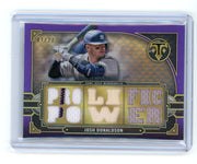 Josh Donaldson 2022 Topps Triple Threads "Prolific Power" bat/jersey relic purple #'d 01/27