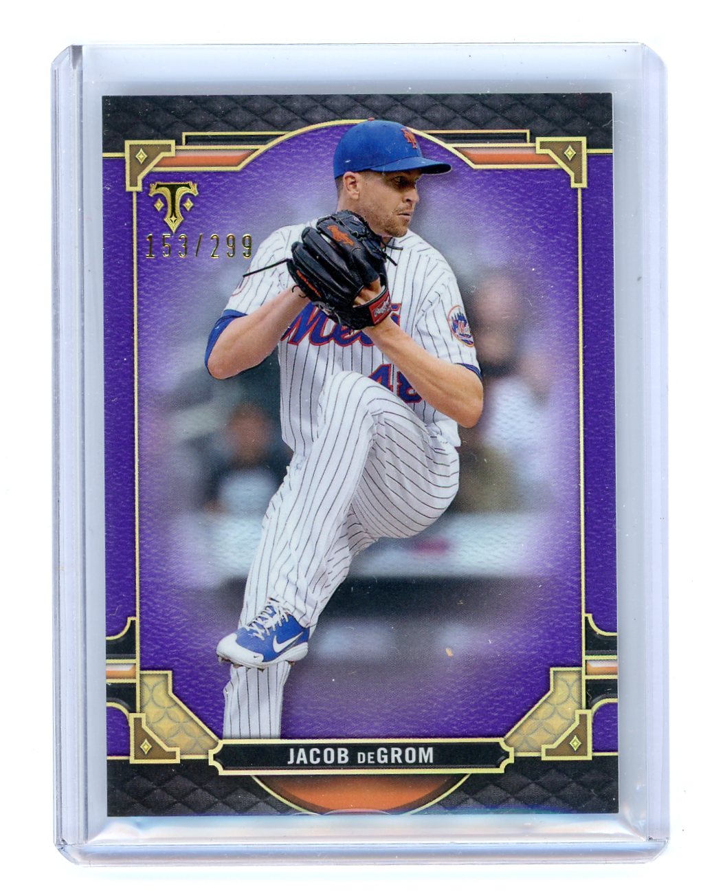 Jacob deGrom 2022 Topps Triple Threads purple #'d 153/299