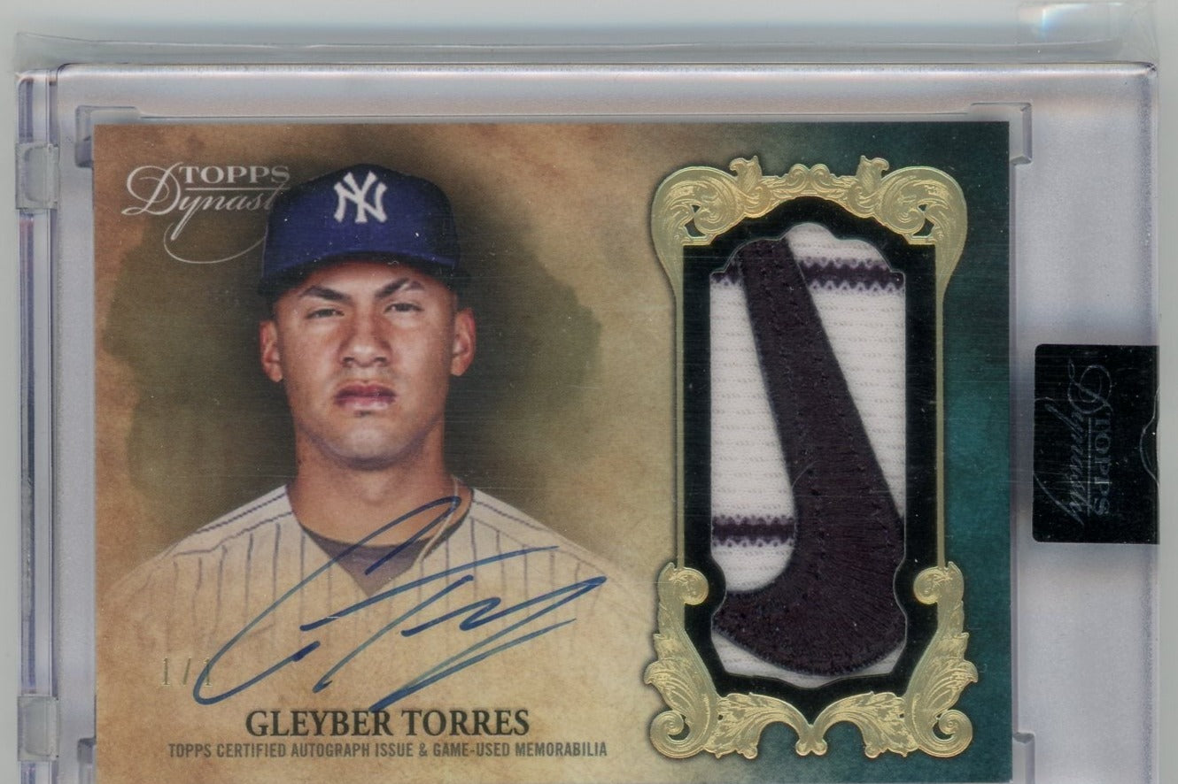 Gleyber Torres Certified Autograph Baseball Card