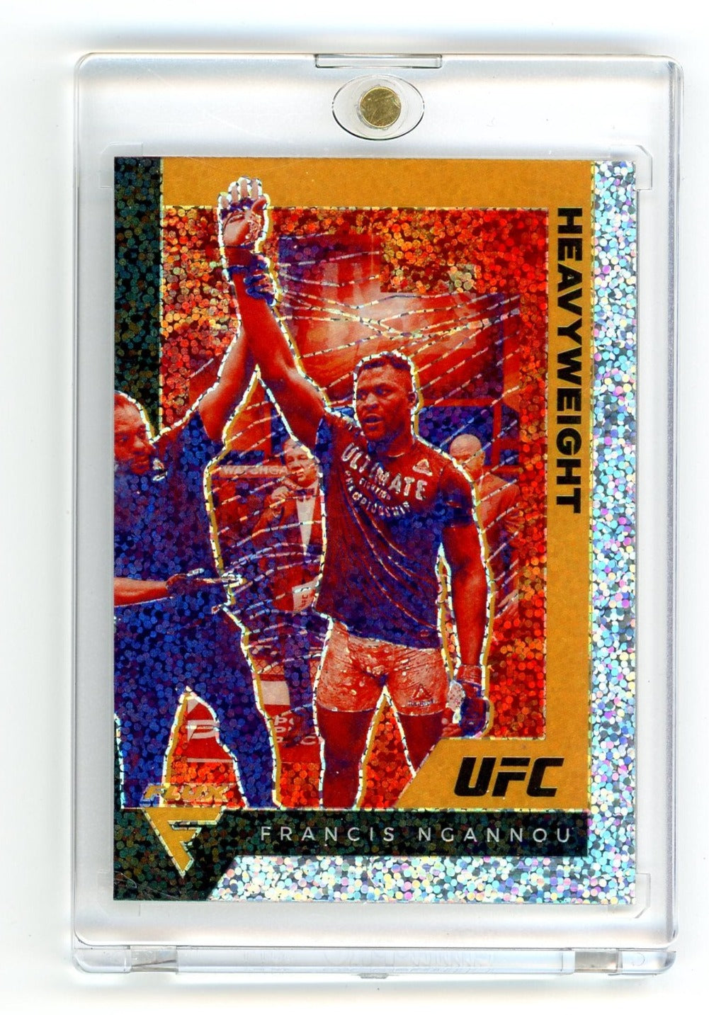 Francis Ngannou 2021 Panini Chronicles Flux UFC Mini Diamond Prizm #247