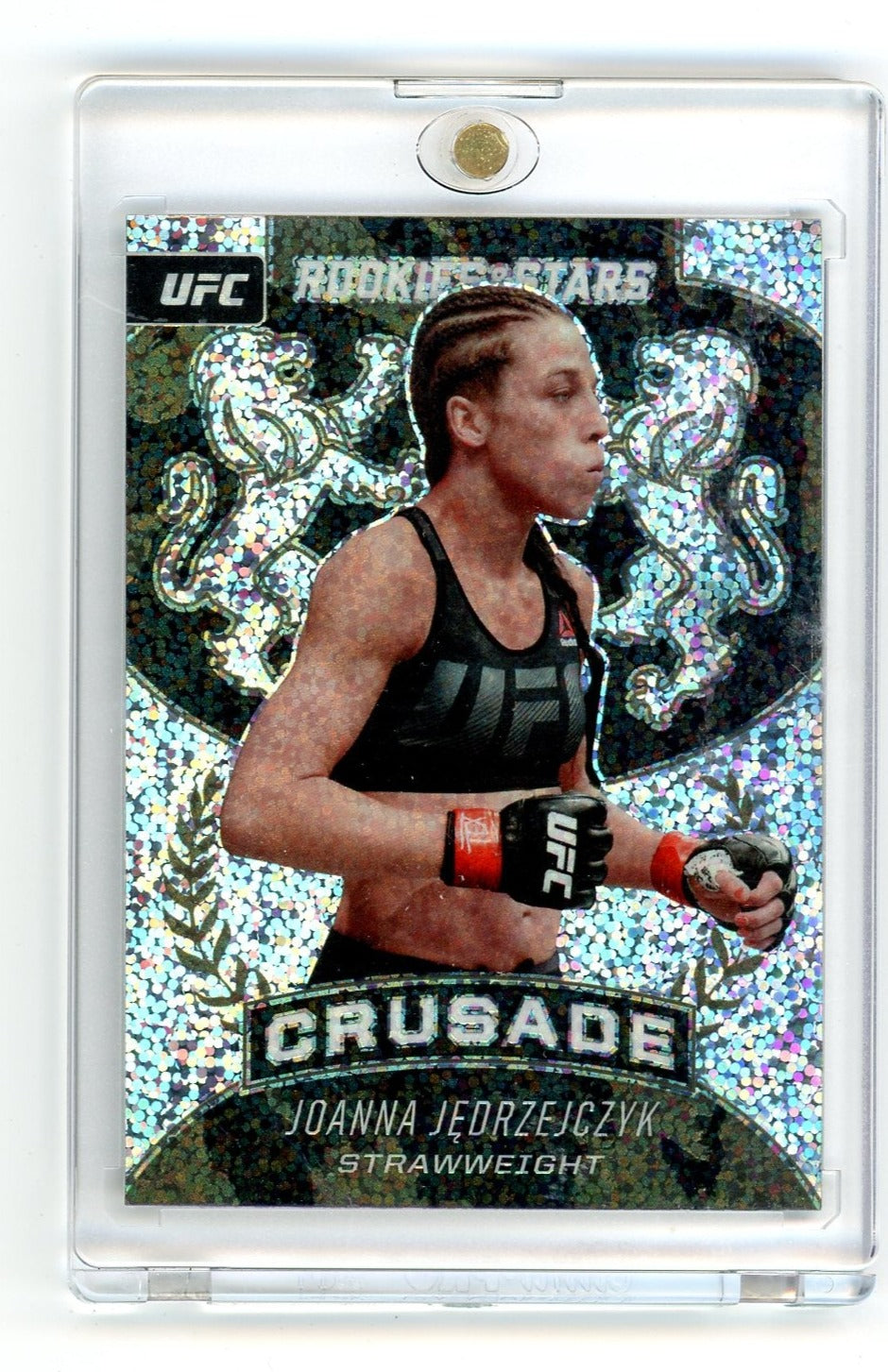 Joanna Jedrzejczyk 2021 Panini Chronicles Rookies & Stars UFC Crusade Mini Diamond Prizm #237
