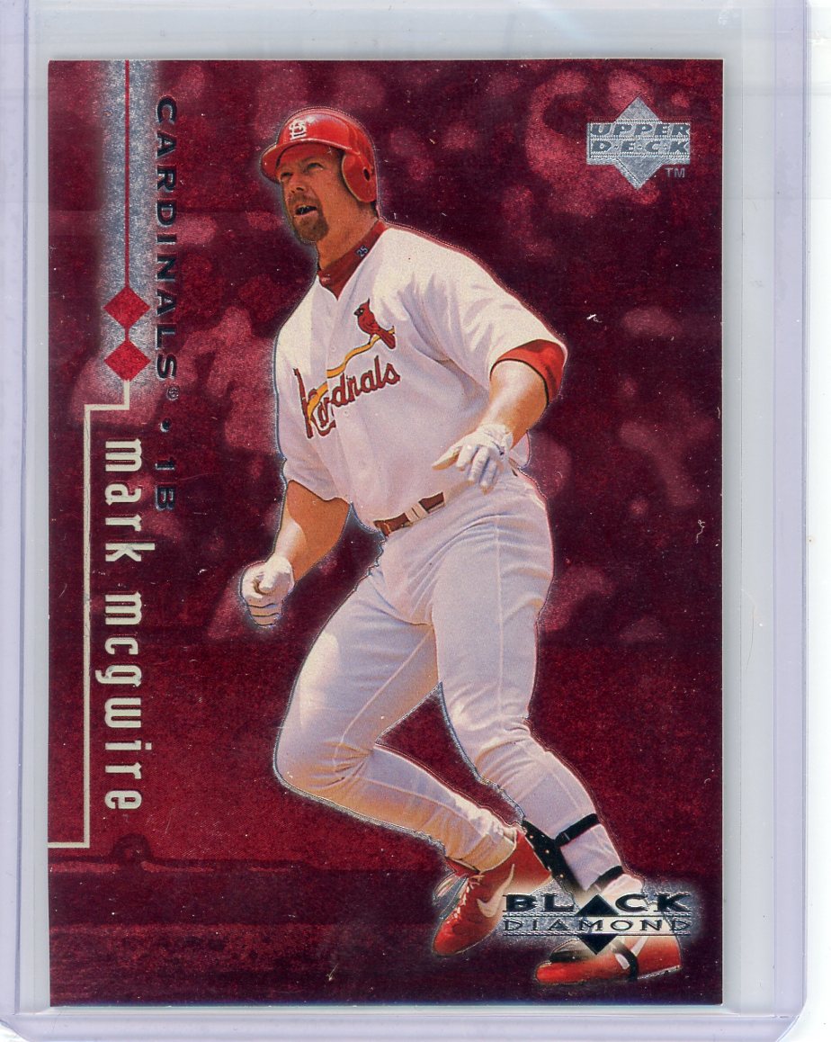 Mark McGwire 1999 Upper Deck Black Diamond Red Foil #'d 1023/1998 – Piece  Of The Game