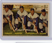 Gil Hodges/Roy Campanella/Duke Snider/Carl Furillo 1957 Topps #400
