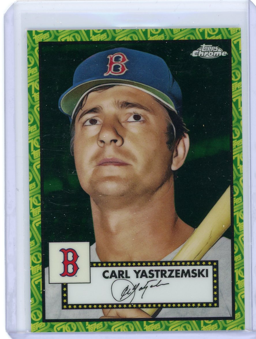 Carl Yastrzemski 2021 Topps Chrome Platinum Anniversary 70th Anniversary #'d 74/99