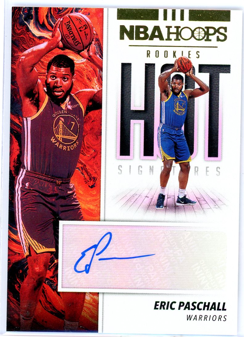 Eric Paschall 2019 Panini NBA Hoops Hot Rookies autograph