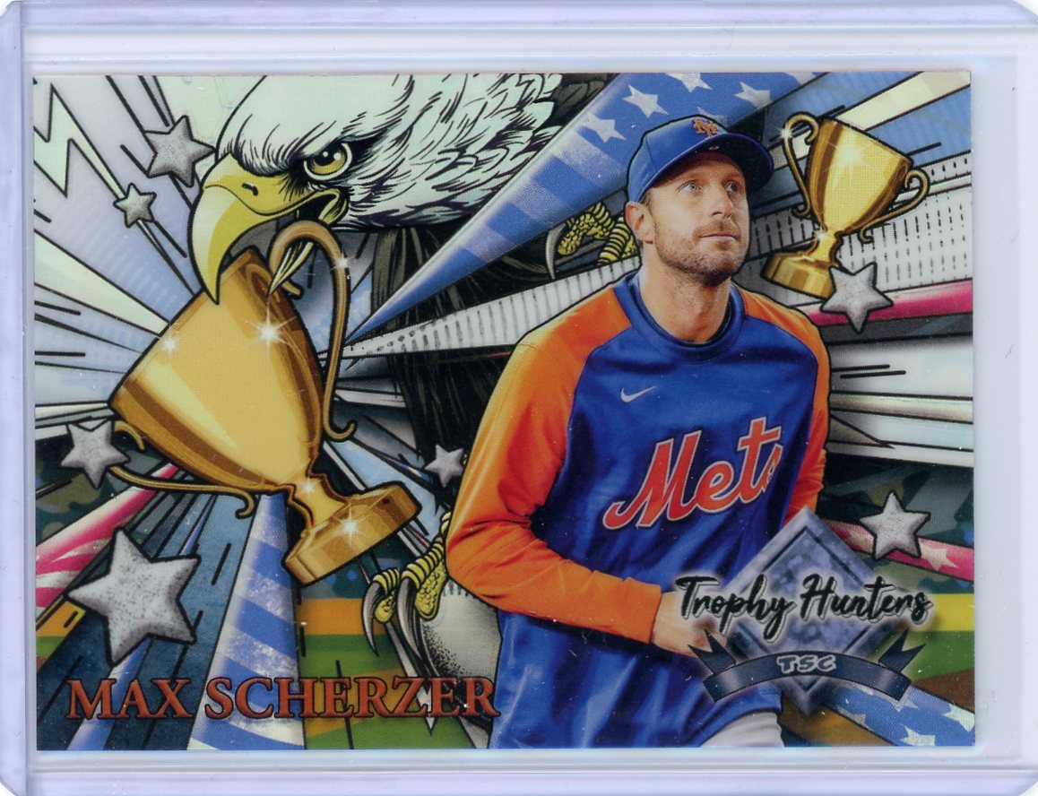 Max Scherzer 2022 Topps Stadium Club Chrome Trophy Hunters