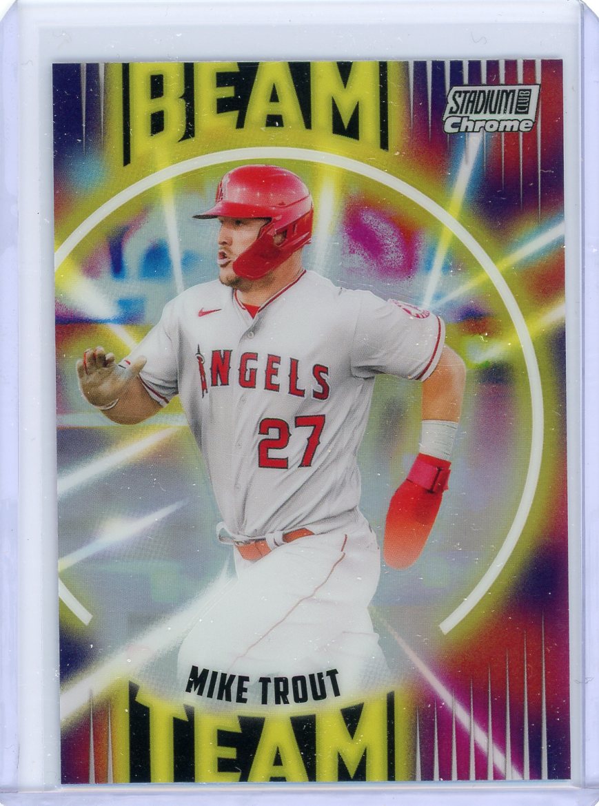 Mike Trout 2022 Topps Stadium Club Chrome Beam Team