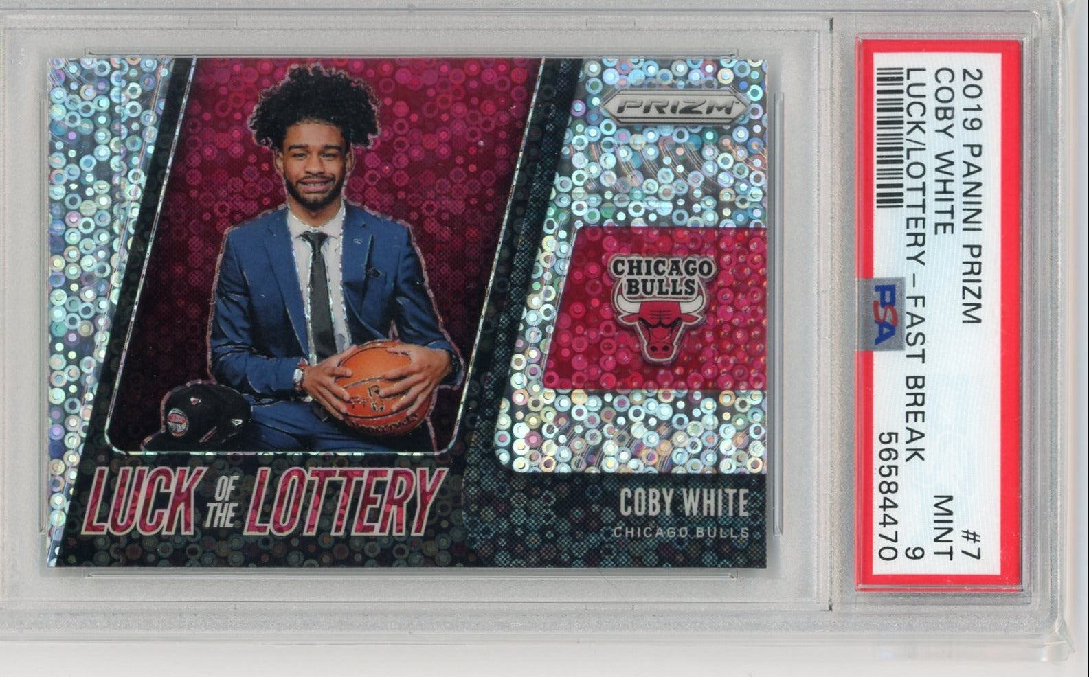 2019 deals Panini Fast Break Prizm PSA 9