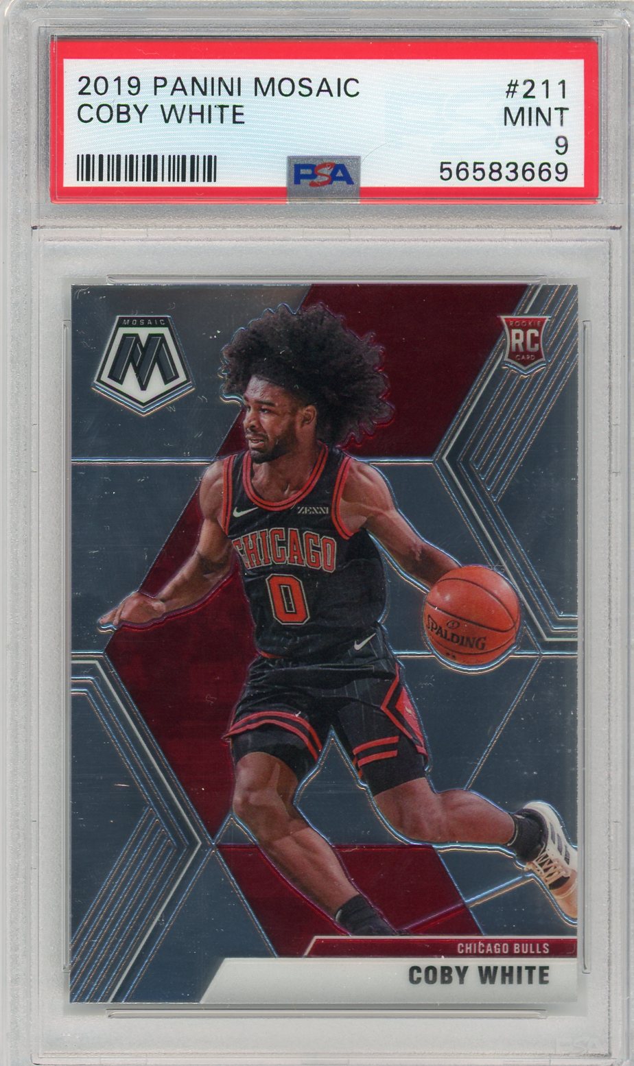 Coby White 2019 Panini Mosaic rookie card PSA 9 – Piece Of The Game