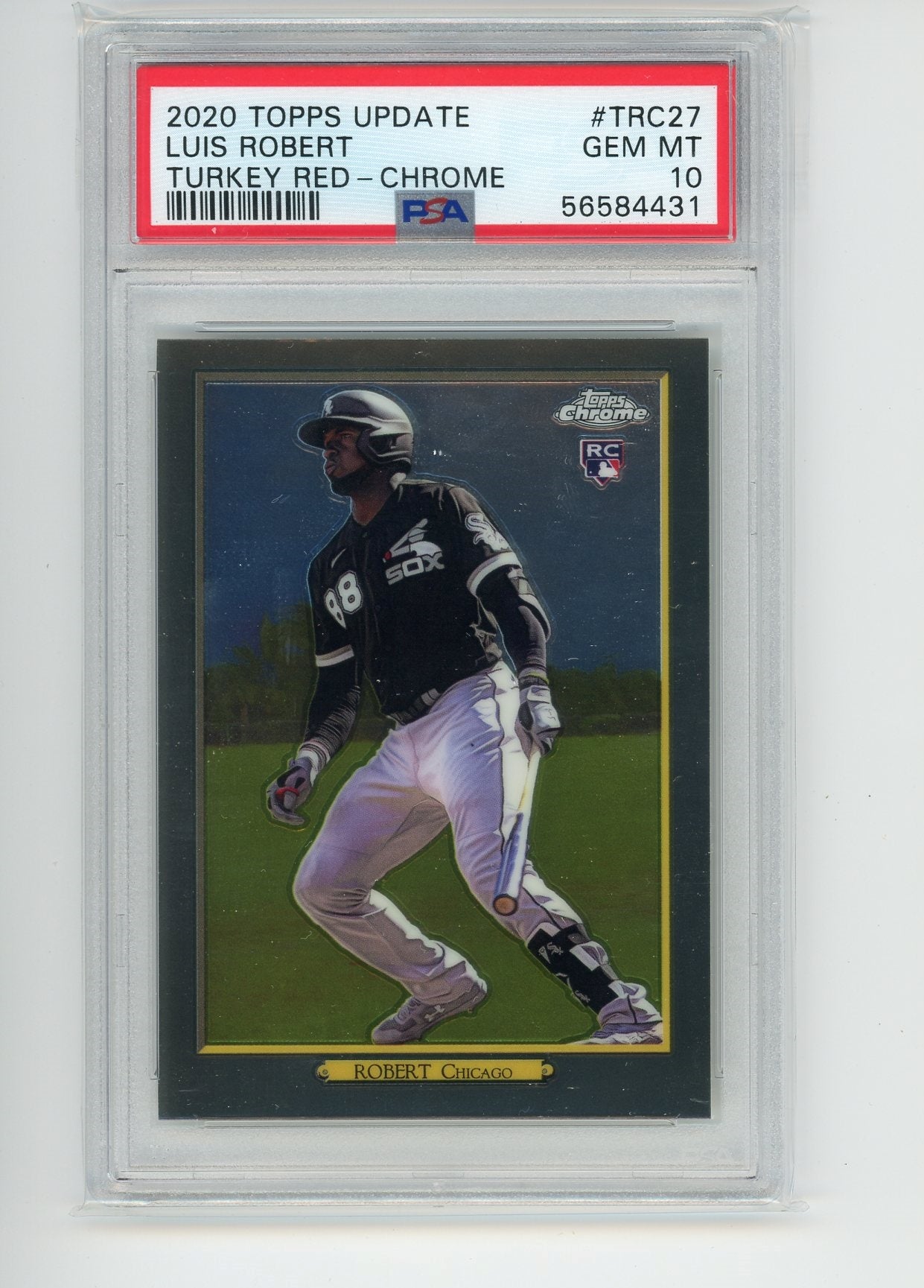 PSA 10 Luis Robert RC Turkey selling Red CHROME 2020 Topps Update White Sox GEM MINT