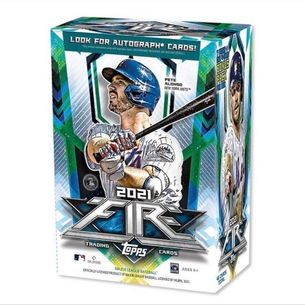 2021 Topps Fire Baseball 7-Pack Blaster Box – Piece Of The Game
