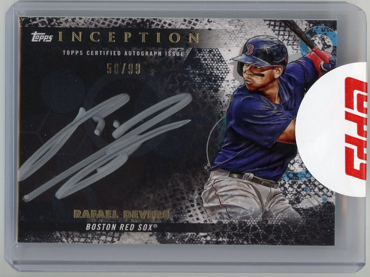 Rafael Devers 2022 Topps Inception Silver Signings #'d 58/99