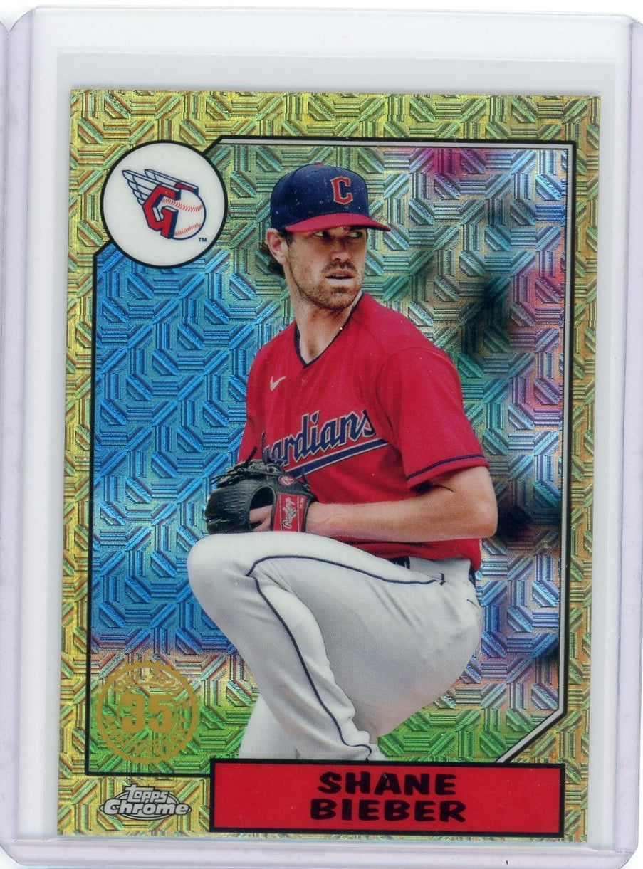 Shane Bieber 2022 Topps Chrome silver pack mojo – Piece Of The Game