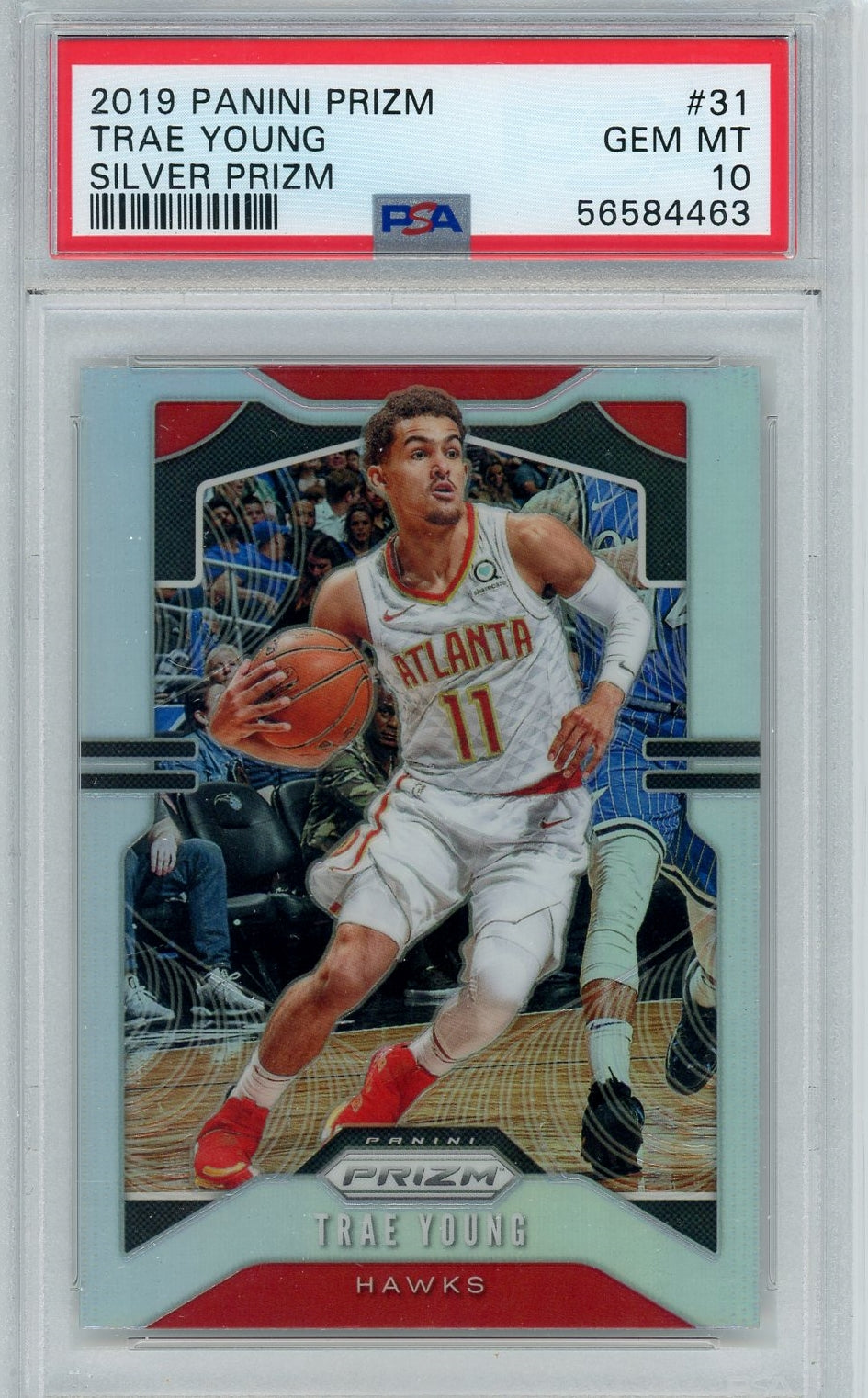 Trae Young 2019 Panini Prizm Silver Prizm PSA 10 – Piece Of The Game