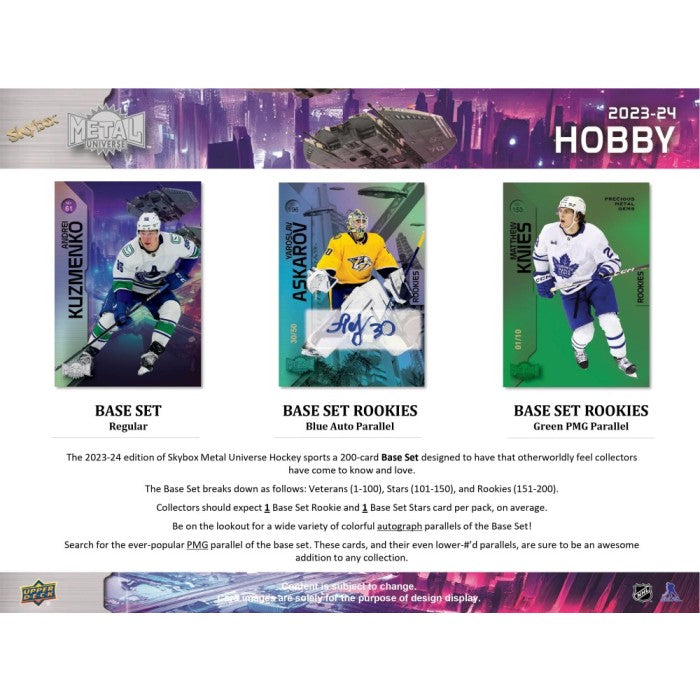 2023-24 Upper Deck Skybox Metal Universe Hockey Hobby 16 Box Case [Contact Us To Order]