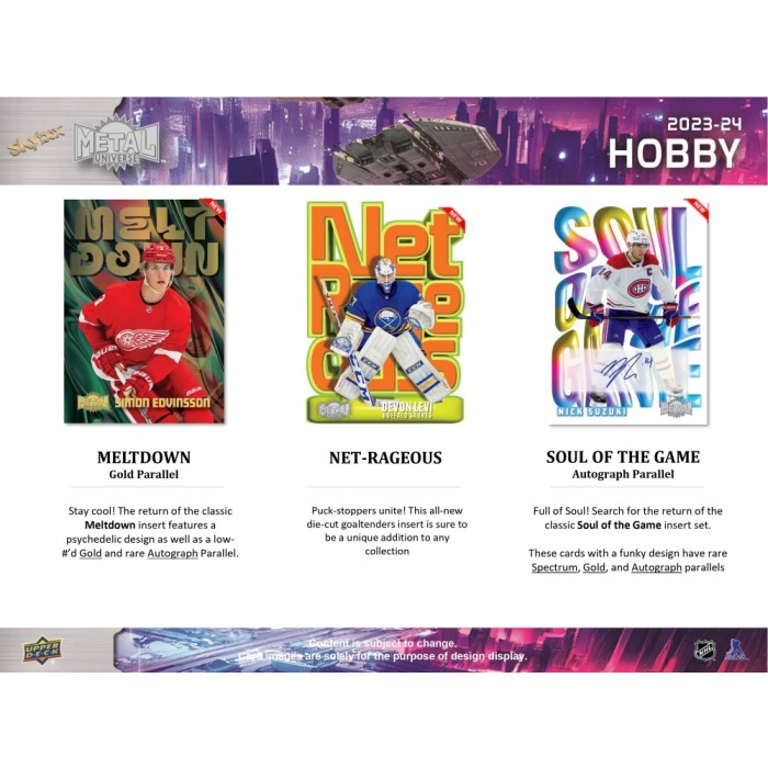 2023-24 Upper Deck Skybox Metal Universe Hockey Hobby Box [Contact Us To Order]