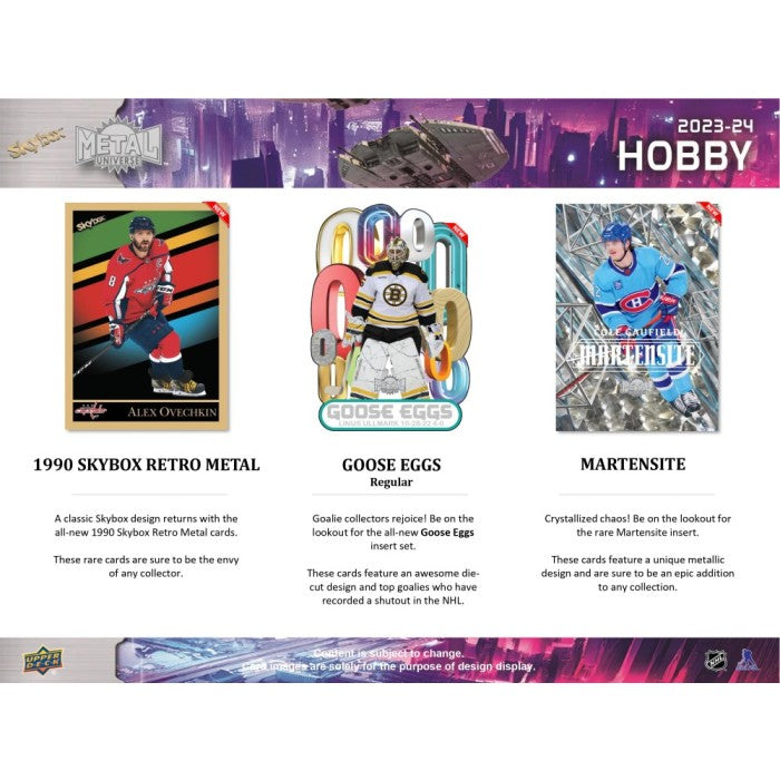 2023-24 Upper Deck Skybox Metal Universe Hockey Hobby 16 Box Case [Contact Us To Order]