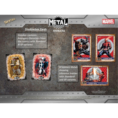 2024 Upper Deck Marvel Avengers Metal Universe Hobby 12 Box Case [Contact Us To Order]