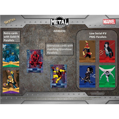 2024 Upper Deck Marvel Avengers Metal Universe Hobby 12 Box Case [Contact Us To Order]