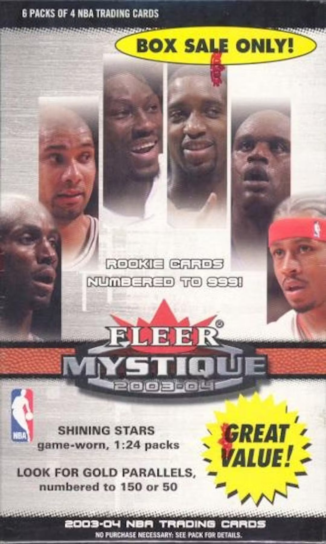 2003 Fleer Mystique Basketball Blaster Box