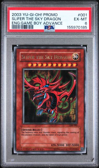 Slifer the Sky Dragon 2003 Yu-Gi-Oh! Game Boy Advance Promo #001 PSA 6