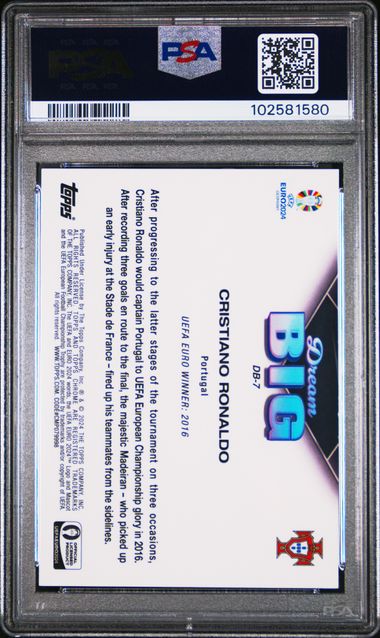 Cristiano Ronaldo 2024 Topps Chrome UEFA Euro Dream Big red ref. 