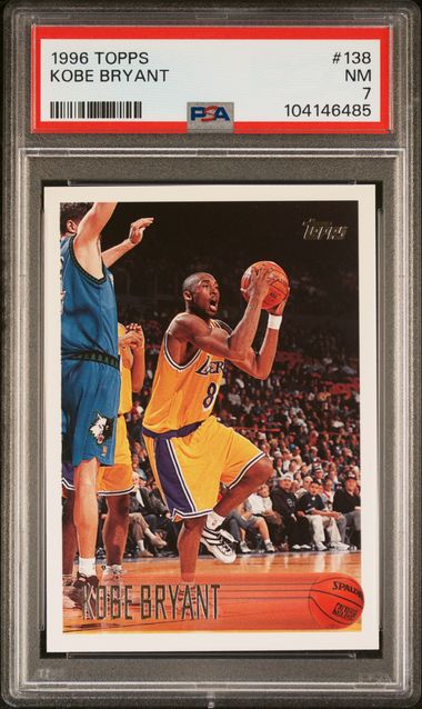 Kobe Bryant 1996 Topps Rookie #138 PSA 7