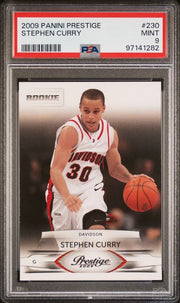 Stephen Curry 2009 Panini Prestige Rookie PSA 9