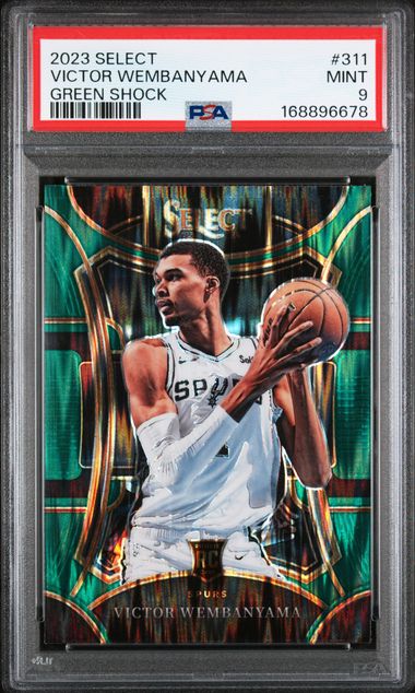 Victor Wembanyama 2023-24 Select Green Shock PSA 9