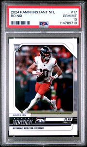 Bo Nix 2024 Panini Instant RC PSA 10