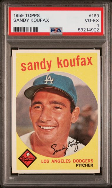 Sandy Koufax 1959 Topps #163 PSA 4
