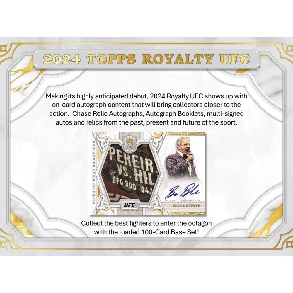 2024 Topps UFC Royalty Hobby Box