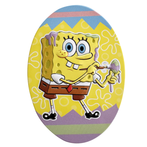 SpongeBob Eggstra Sours Strawberry Candy Tin