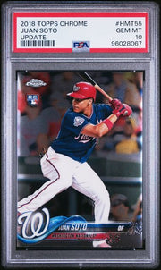 Juan Soto 2018 Topps Chrome Update Rookie Card PSA 10