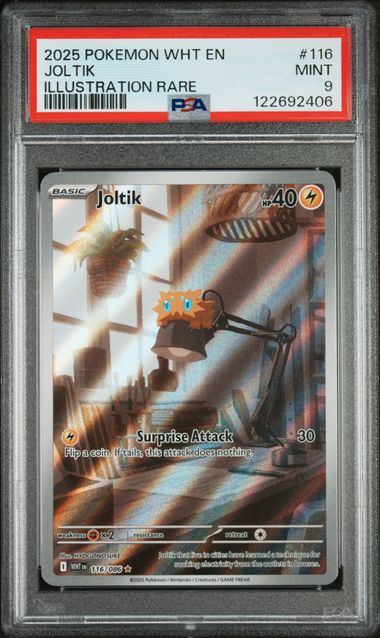 Joltik 2025 Pokemon White Flare Illustration Rare 116 PSA 9