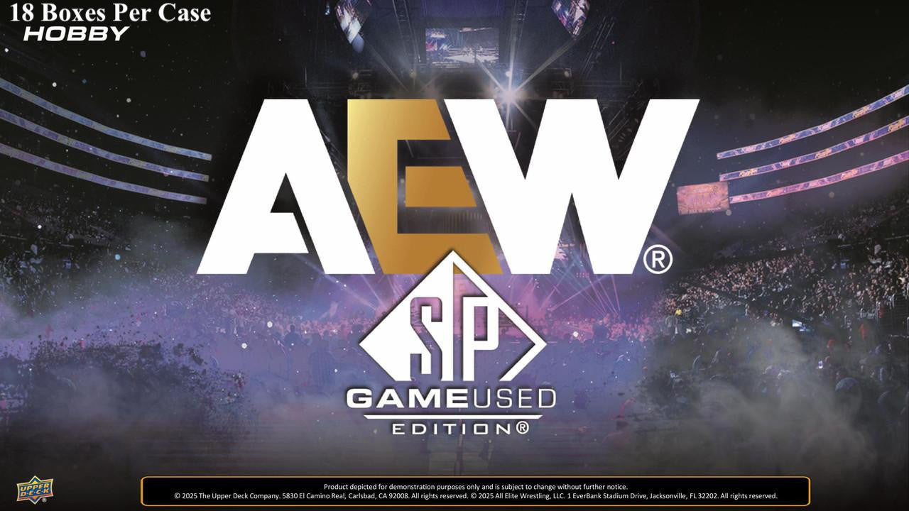 2025 Upper Deck AEW SP Game Used Wrestling Hobby Box [Contact Us To Order]