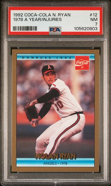 Nolan Ryan 1992 Coca-Cola #12 PSA 7