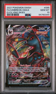 Umbreon VMAX 2021 Pokemon Evolving Skies Full-Art #095/203 PSA 10