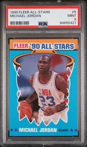 Michael Jordan 1990 Fleer All Stars #5 PSA 9