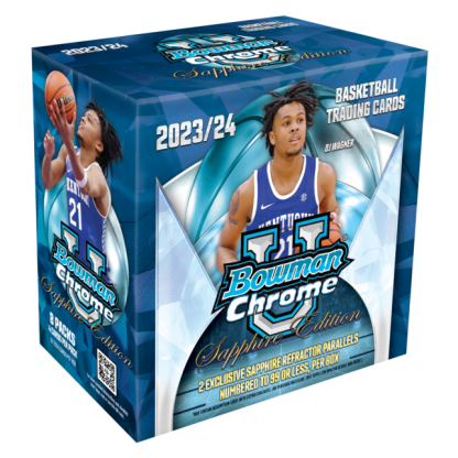 2023-24 Bowman University Chrome Basketball Sapphire Edition 10 Box Case