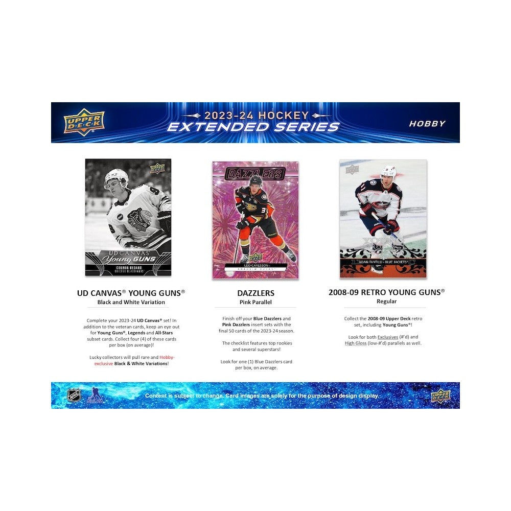 2023-24 Upper Deck Extended Series Hockey Hobby 12 Box Case