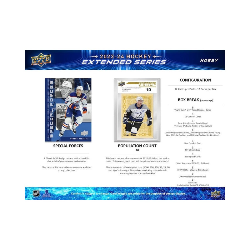 2023-24 Upper Deck Extended Series Hockey Hobby Box [Contact Us To Order]