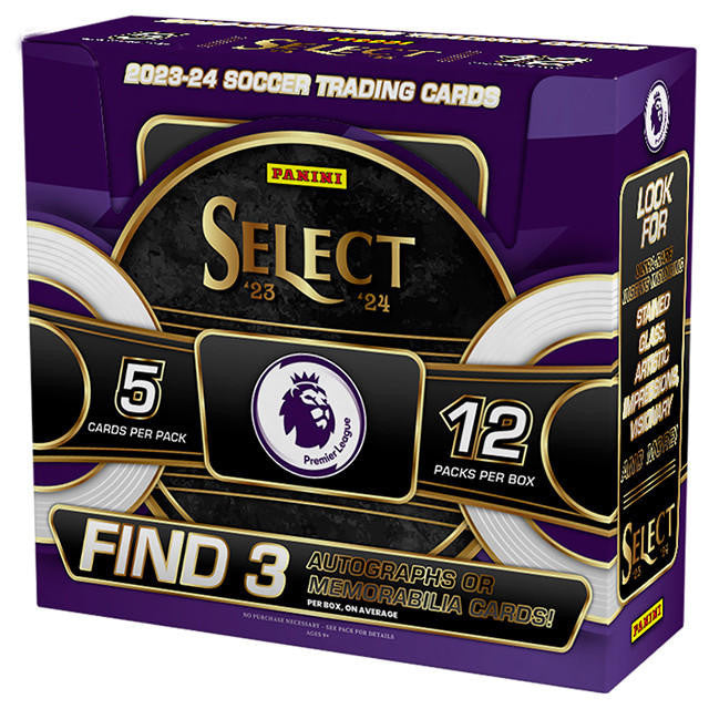 2023-24 Panini Select Premier League Soccer Hobby 12 Box Case