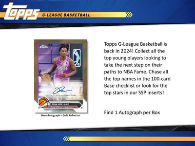 2023-24 Topps G-League Basketball Hobby Box